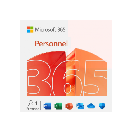 Microsoft 365 Personnel 2025 (Copilot) | 1 an | Appareils illimités (PC / Mac / iOS / Android)