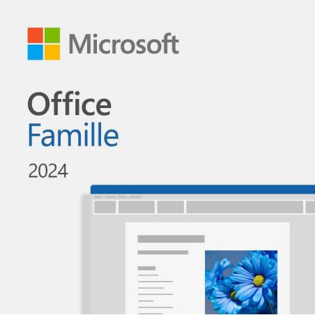 Microsoft Office 2024 Famille et Etudiant | 1 appareil | PC/Mac | Téléchargement