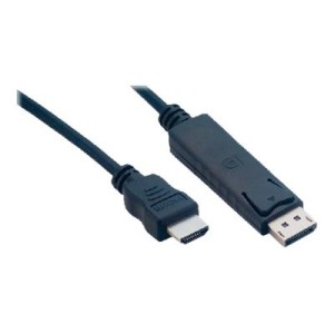 MCL Cable Adaptateur Display Port Mâle / HDMI Mâle | 2m | Noir