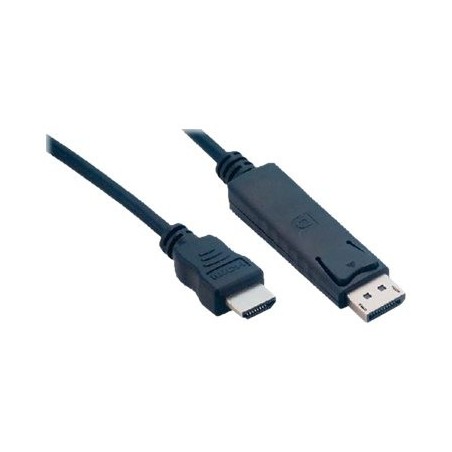 MCL Cable Adaptateur Display Port Mâle / HDMI Mâle | 2m | Noir