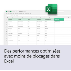 Microsoft Office 2024 Famille et Etudiant | 1 appareil | PC/Mac | Téléchargement
