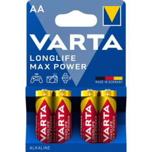 Varta | Alcaline |  Pack 4X Piles 1.5V | LR6 (AA) | Longlife Max Power