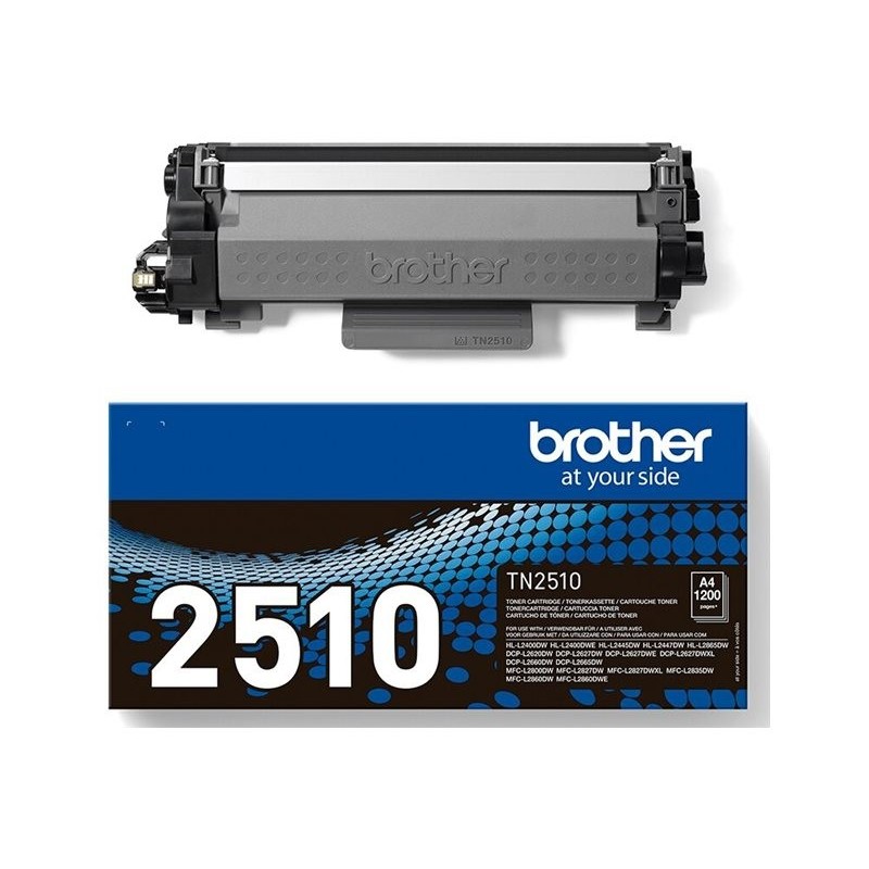 Brother TN-2510 Toner Noir | Haute Capacité | 1200 Pages
