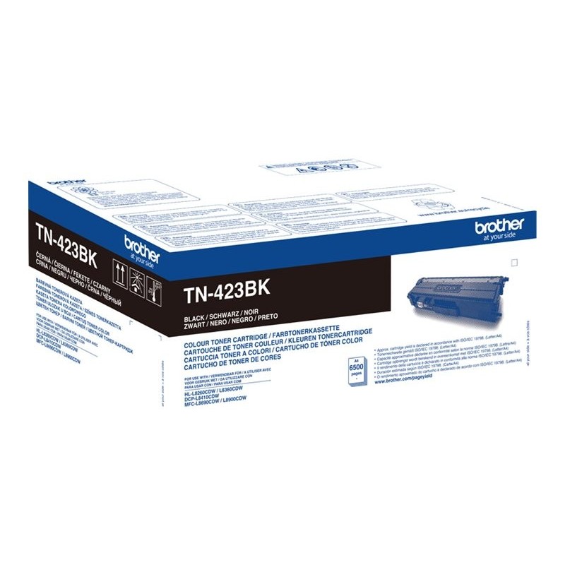 Brother TN423BK | Toner Cartouche Noir | Grande Capacité 6500 Pages