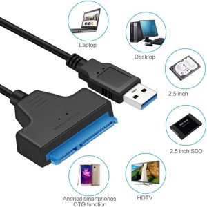 Câble Convertisseur SSD / HDD 2.5" SATA / SATA III vers USB 3.0