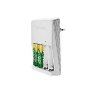 Varta | Chargeur Compact 2600 mAH AA/AAA | 4 Piles AA 2100 mAH incluses