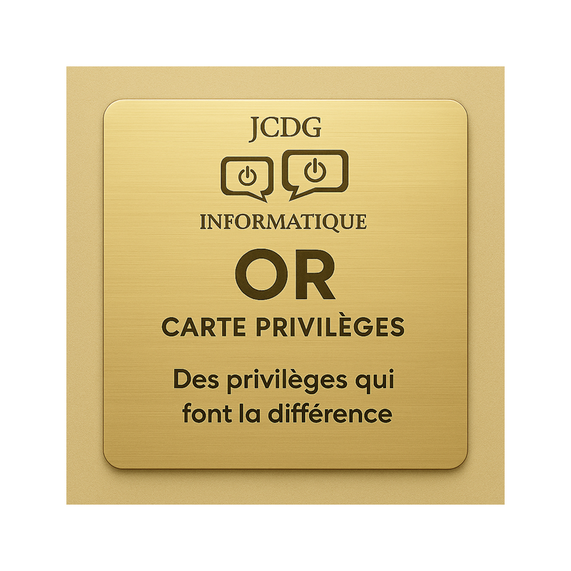 Adhésion Programme Privilèges | Carte OR | 12 Mois