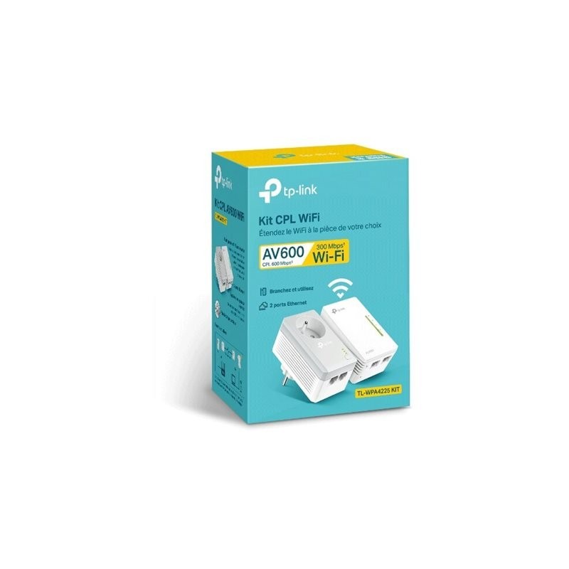 TP-Link Kit Adaptateur CPL / WiFi + 2-Port Ethernet