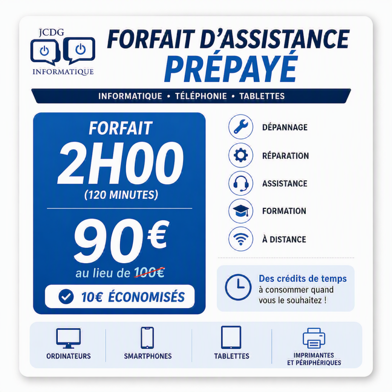 Offre Chargement Forfait 2h00 Prépayés