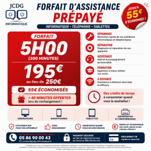 Offre Chargement Forfait 5h00 Prépayés