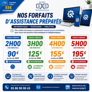 Offre Chargement Forfait 3h00 Prépayés