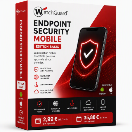 Watchguard Endpoint Security Mobile Basic | iOS / Android | 12 Mois | Annuel
