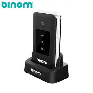 Téléphone Senior Binom X3S 4G à Clapet SOS GPS avec Socle de Chargement