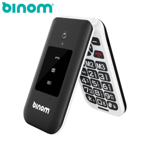 Téléphone Senior Binom X3S 4G à Clapet SOS GPS avec Socle de Chargement