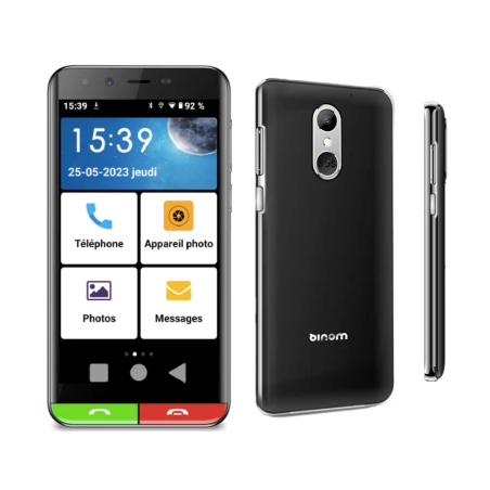 Binom SX1 | Smartphone Senior 4G avec WhatsApp et Bouton SOS