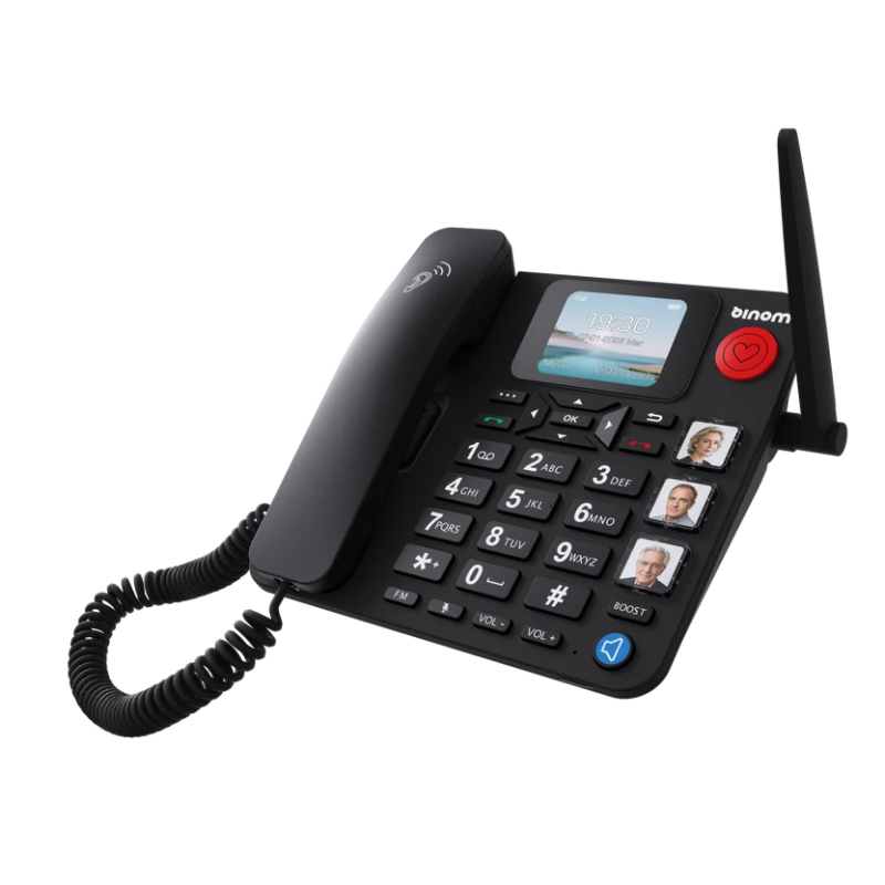 Binom FX1 | Téléphone Fixe 4G Sans Box Internet avec SOS