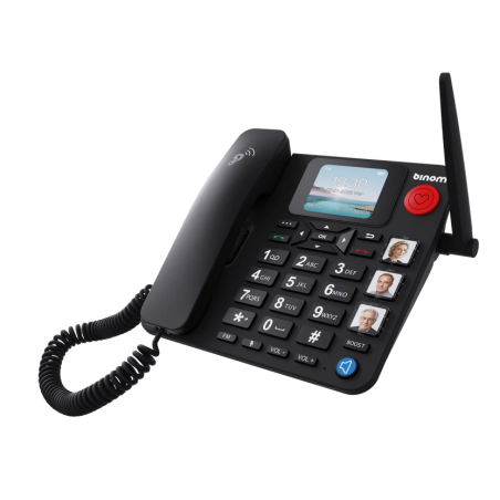 Binom FX1 | Téléphone Fixe 4G Sans Box Internet avec SOS