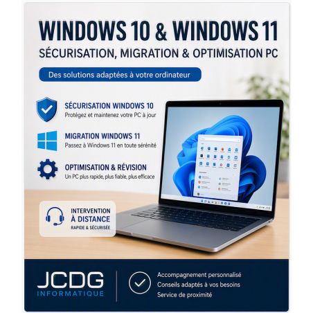 Windows 10 & Windows 11 : Sécurisation, Migration et Optimisation PC