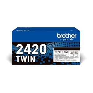Brother TN-2420 TWIN-Pack | Toner Noir | Haut rendement | 2x3000 Pages