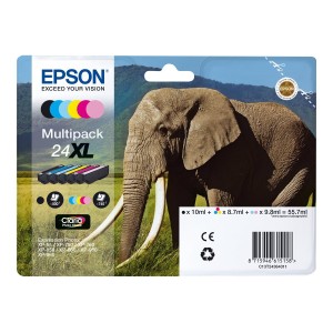 Epson 24XL Multi-Pack Claria Photos HD | 5 Couleurs + Noir | 55.7 ml