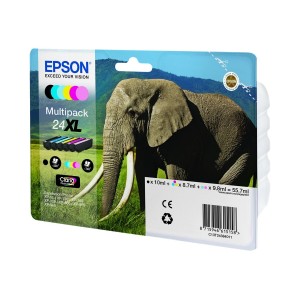 Epson 24XL Multi-Pack Claria Photos HD | 5 Couleurs + Noir | 55.7 ml