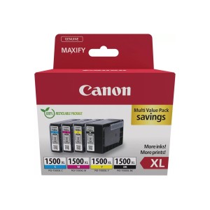 Canon PGI-1500XL Multi-Pack | 3 Couleurs + Noir