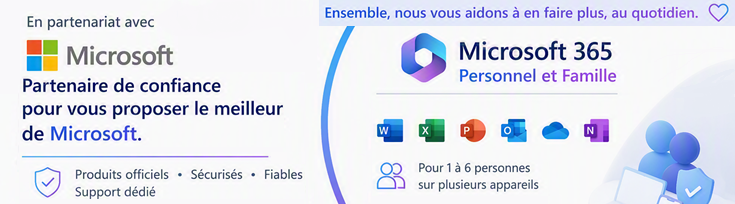 Découvrez offres Microsoft 365 pour Particuliers !